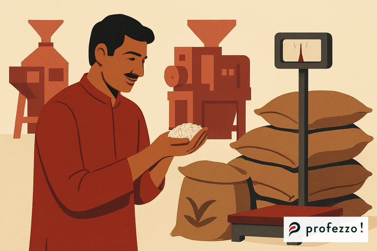Outturn per lot: the number rice mills guess